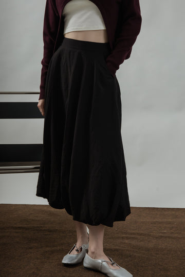 Aria Balloon Skirt (Black)