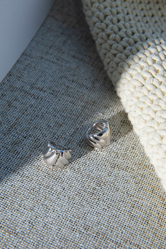 Shell Shaped Earrings (Silver)
