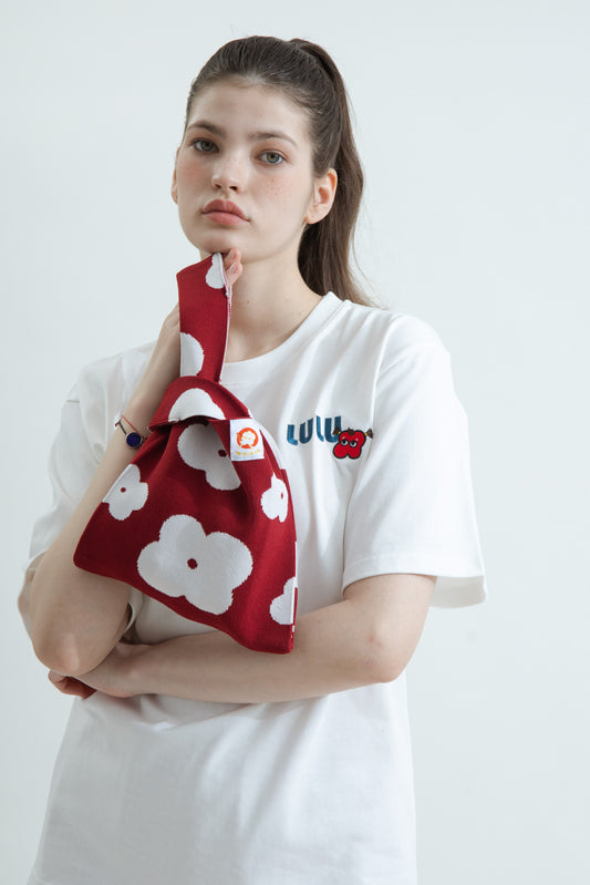 LULU Flower Mini Knit Bag (Floral)