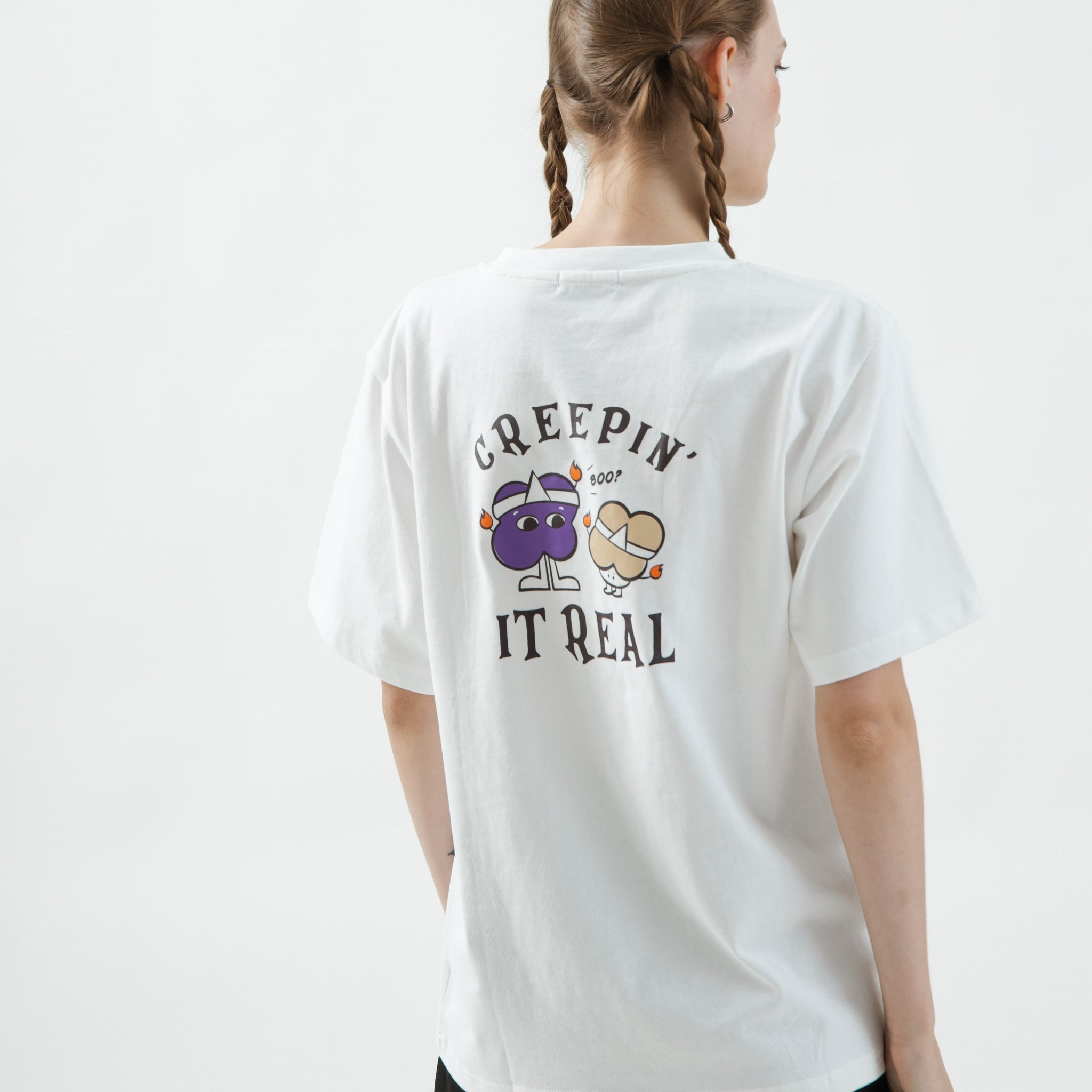 LULU Halloween Creepin' It Real Tee (White)