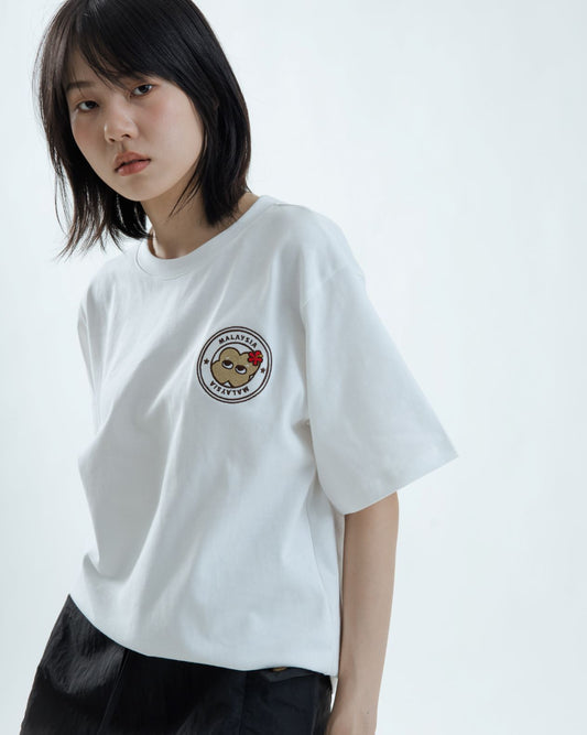LULU Malaysia's Signature Oversize Graphic Tee (White)