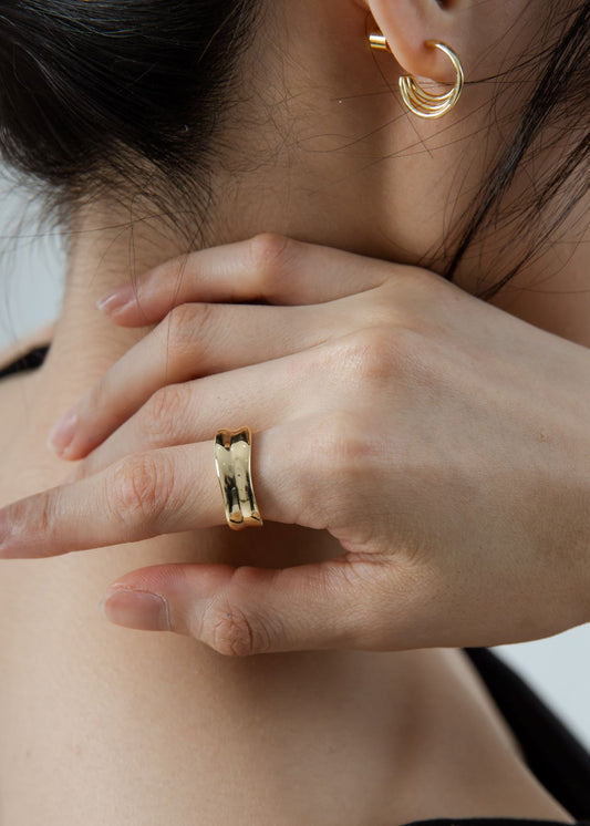 Grace Layered Plated Ring (Gold)