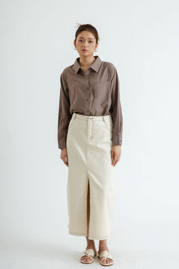Classic Long Sleeve Shirt (Brown)
