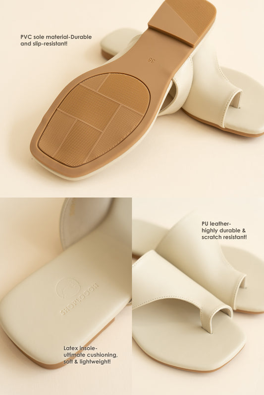 Solea Curve Slides (Beige)