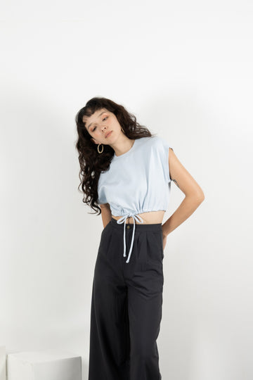 Drawstring Crop Top