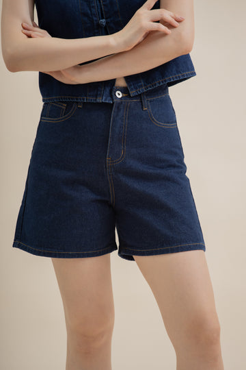 Midway Denim Shorts (Dark Denim)