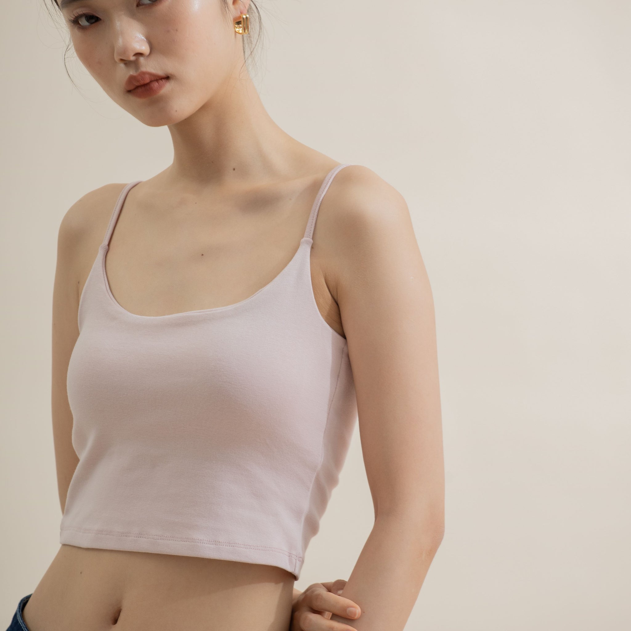 U Neck Padded Tank Top