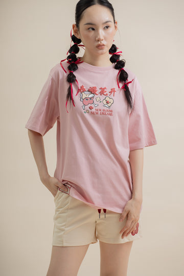 LULU New Blooms New Dreams Tee (Pink)