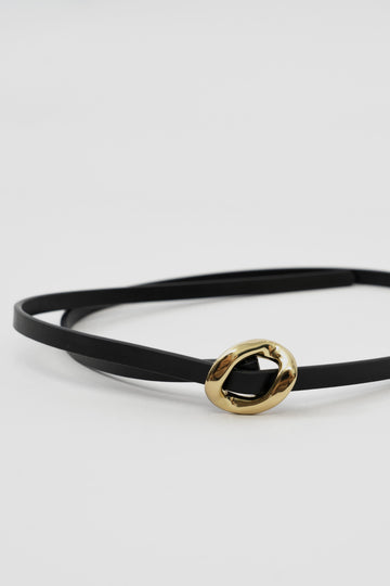 Skinny Knot Belt (Black)