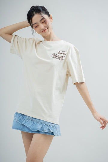 LULU Ballet Dream Oversize Tee (Beige)