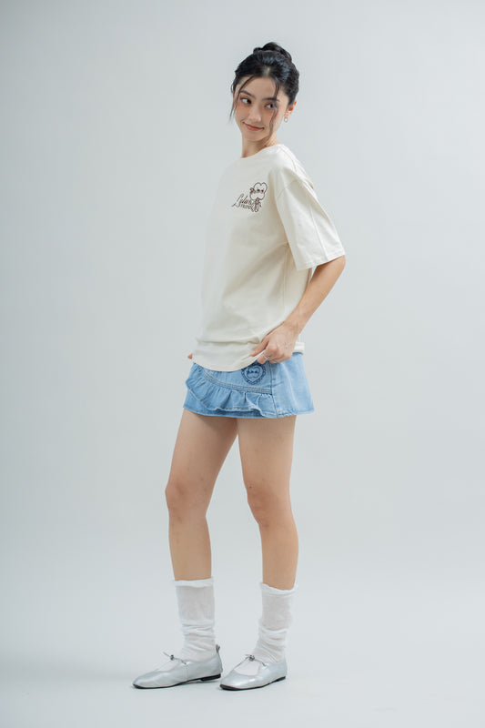 LULU Ballet Dream Oversize Tee (Beige)