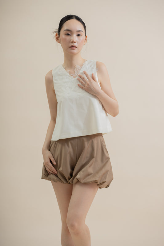 Floux Puffy Pocket Shorts (Khaki)