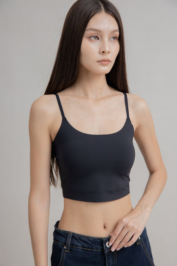 Skin-Like Padded Crop Tube Top