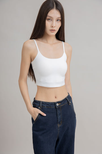 Skin-Like Padded Crop Tube Top