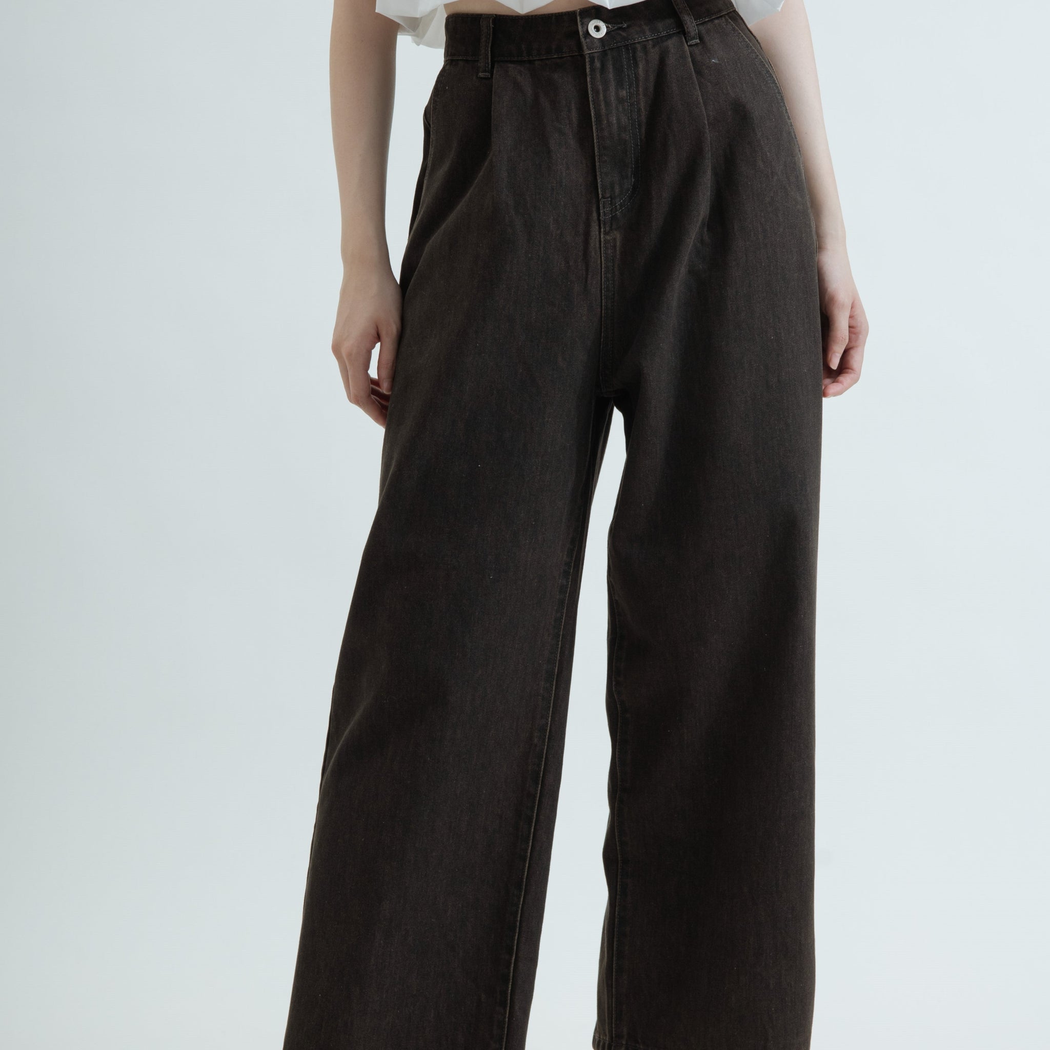 Vintage Straight Cut Jeans (Denim Black)