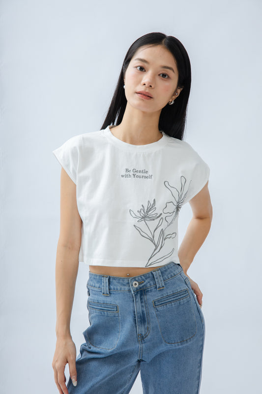 Be Gentle With Yourself Tee (Ivory)