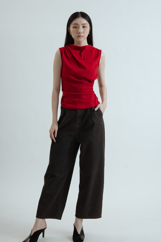 Basic Structed Tank Top (Red)