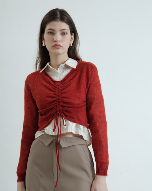 Collared Waist Shorts (Khaki)