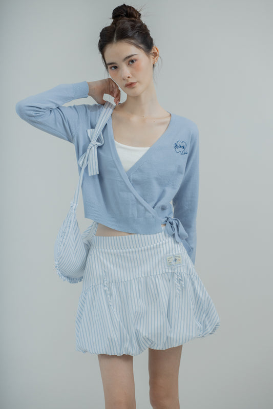 LULU & FRIENDS Stripes Puffy Skirt (Blue Stripes)