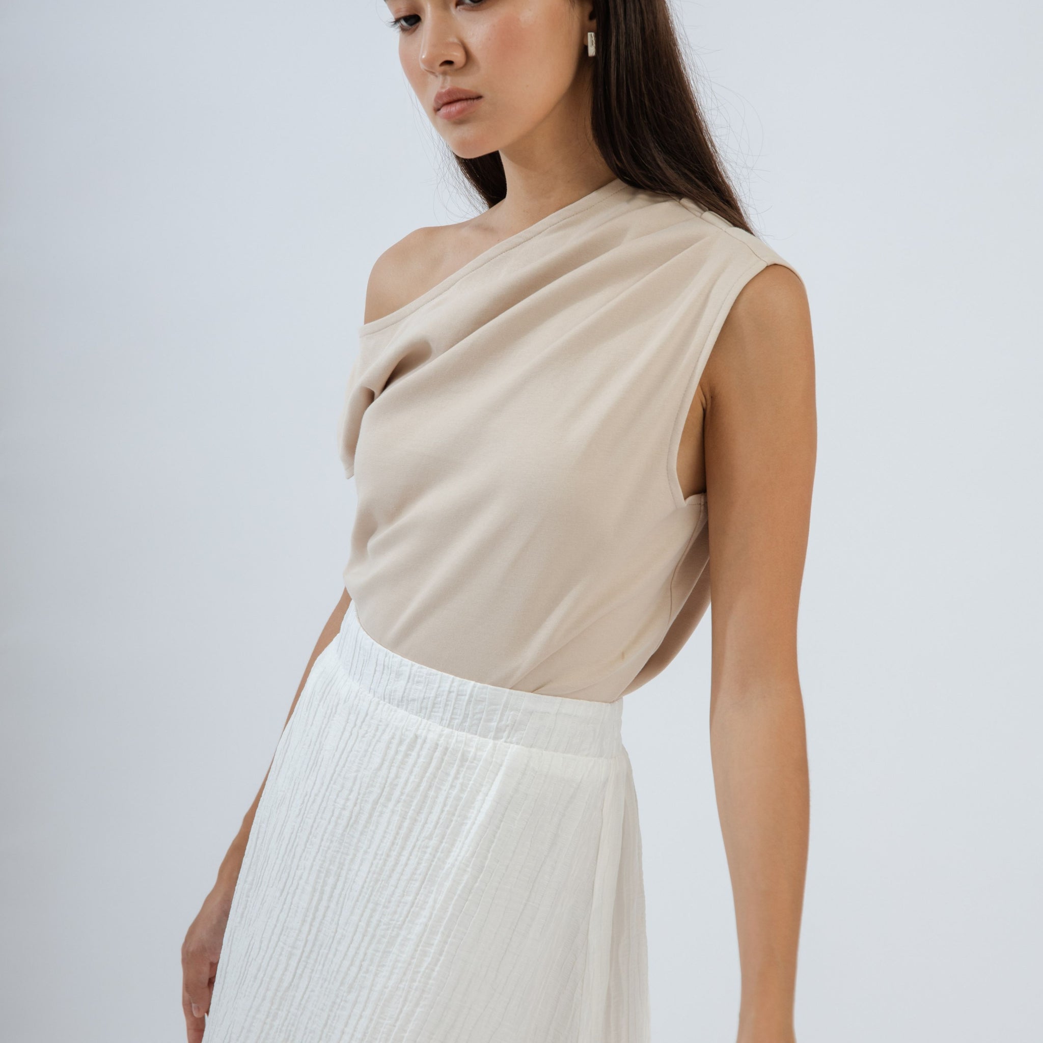 Asymmetrical Draped Top