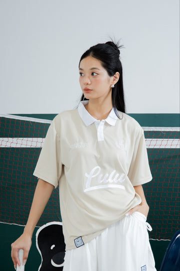 LULU Polo Embroidery Jersey (Beige)