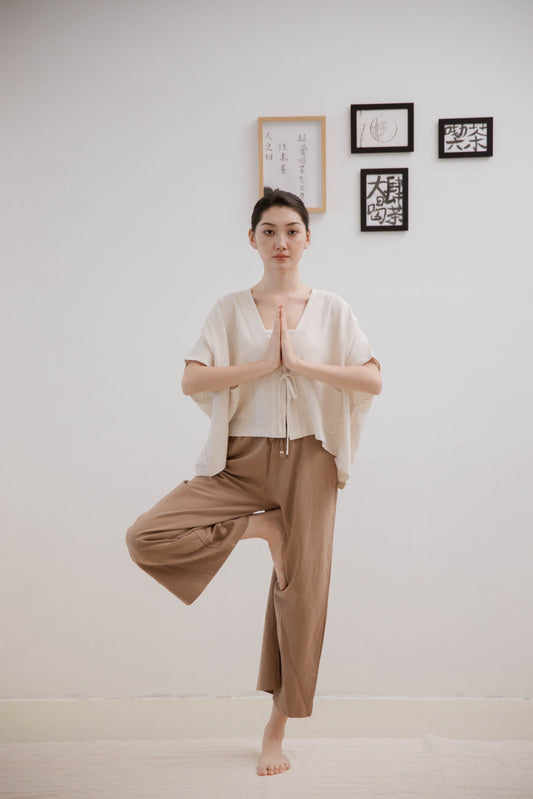 Relax Wide Leg Pants (Khaki)