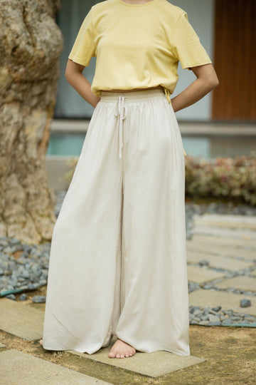 Kumo Elastic Drawstring Pants (Bone)