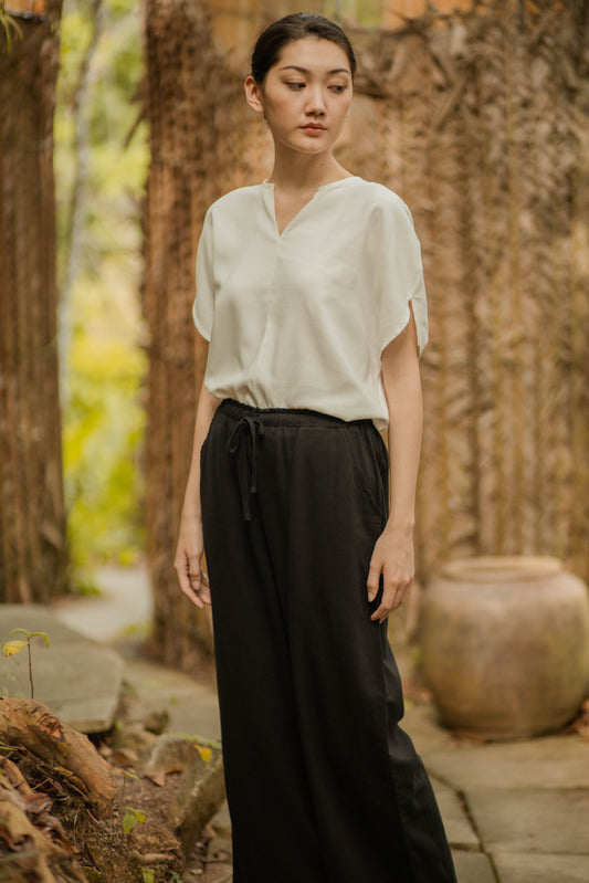 Casual Drawstring Pants (Black)