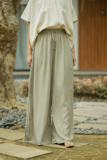 Kumo Elastic Drawstring Pants (Pastel Green)