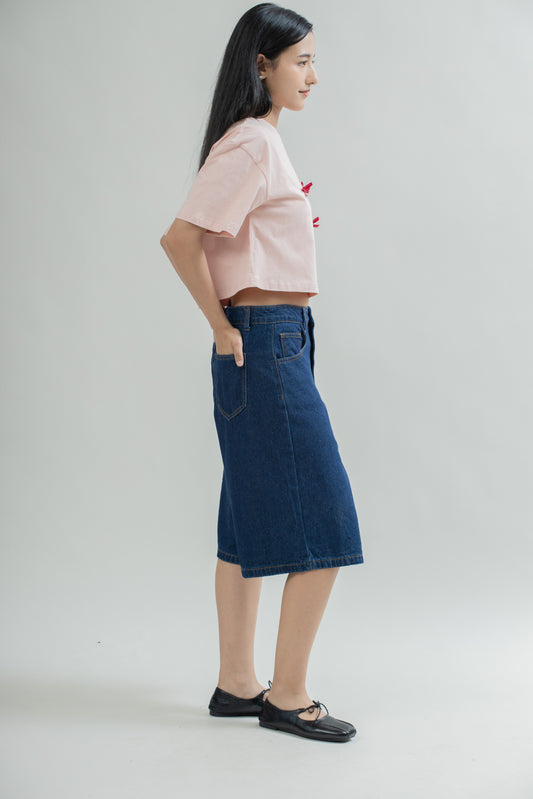 Billie High Waist Jorts (Denim)