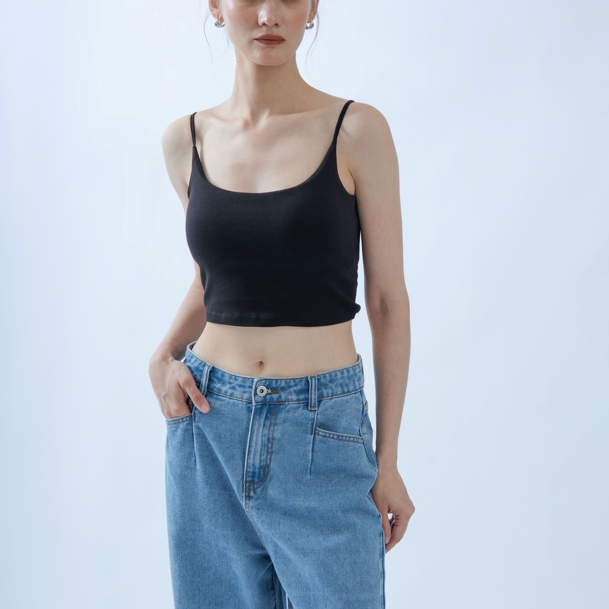U Neck Padded Tank Top