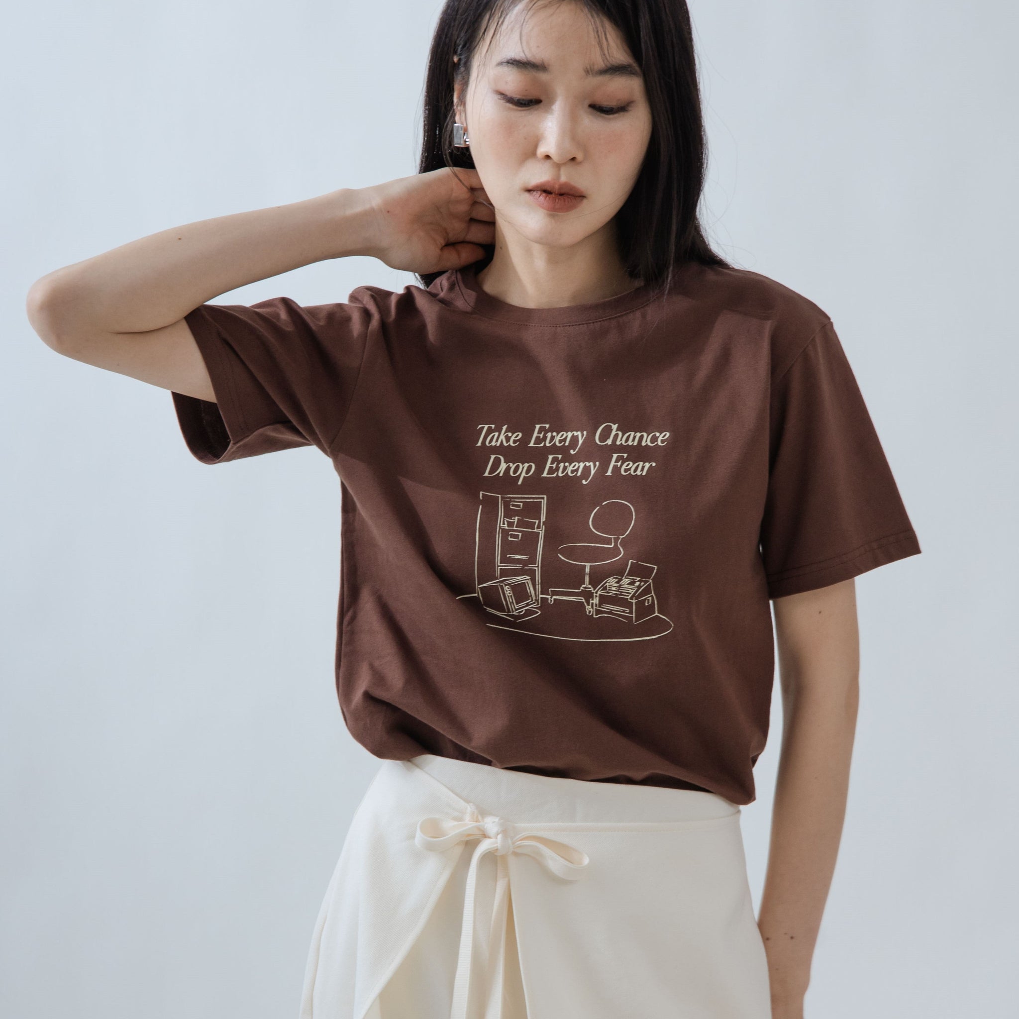 Take Every Chance Tee (Brown)