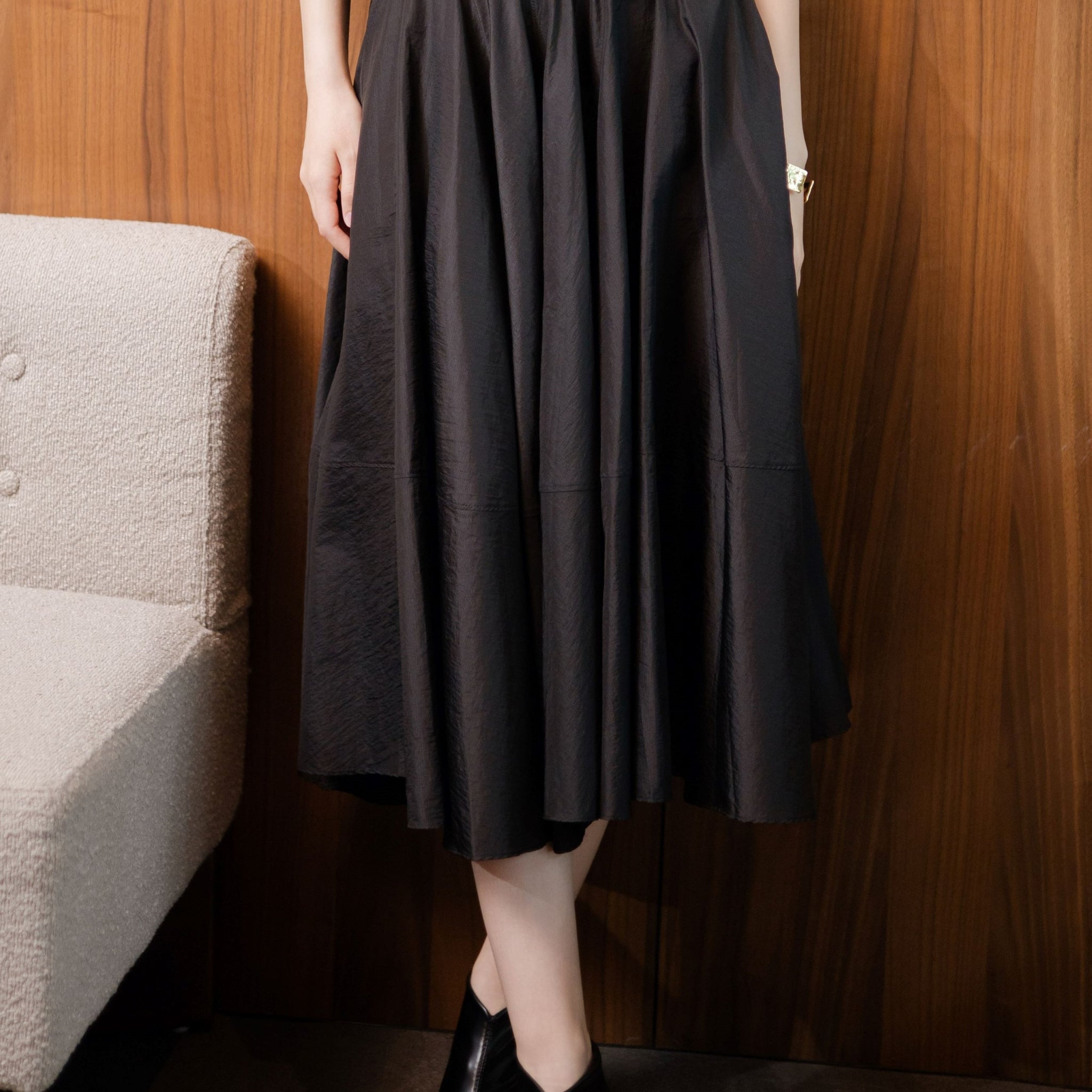 Arcen Umbrella Skirt (Black)