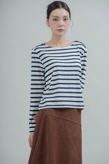 Breton Striped Long Sleeve (Navy Stripes)