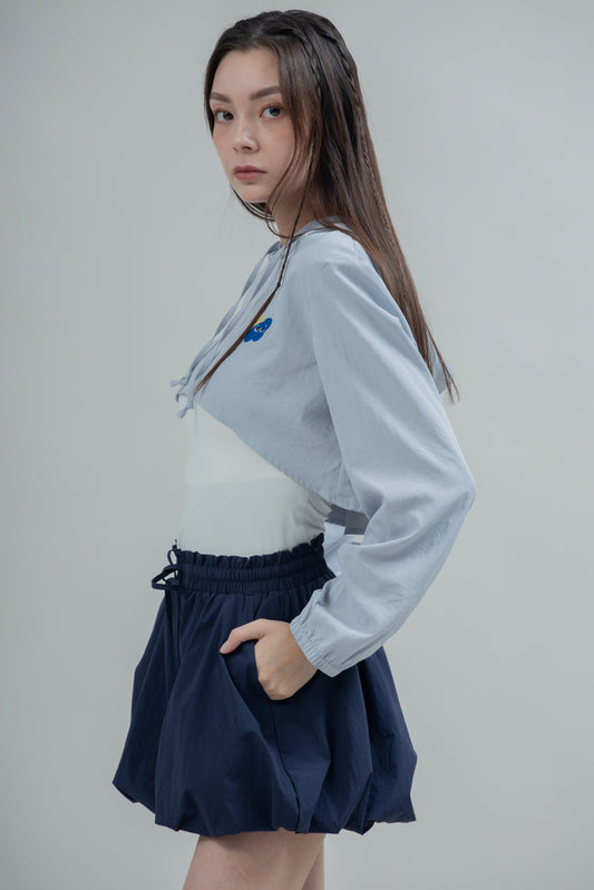 LULU & FRIENDS Puffy Nylon Shorts (Navy)