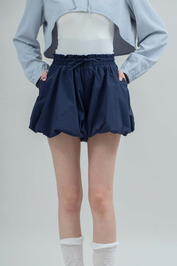 LULU & FRIENDS Puffy Nylon Shorts (Navy)