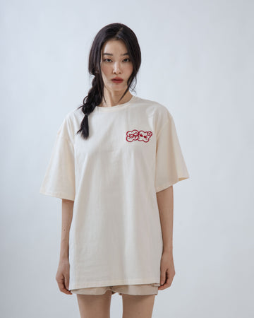 LULU Love Is A Two Way Street Oversize Tee (Beige)