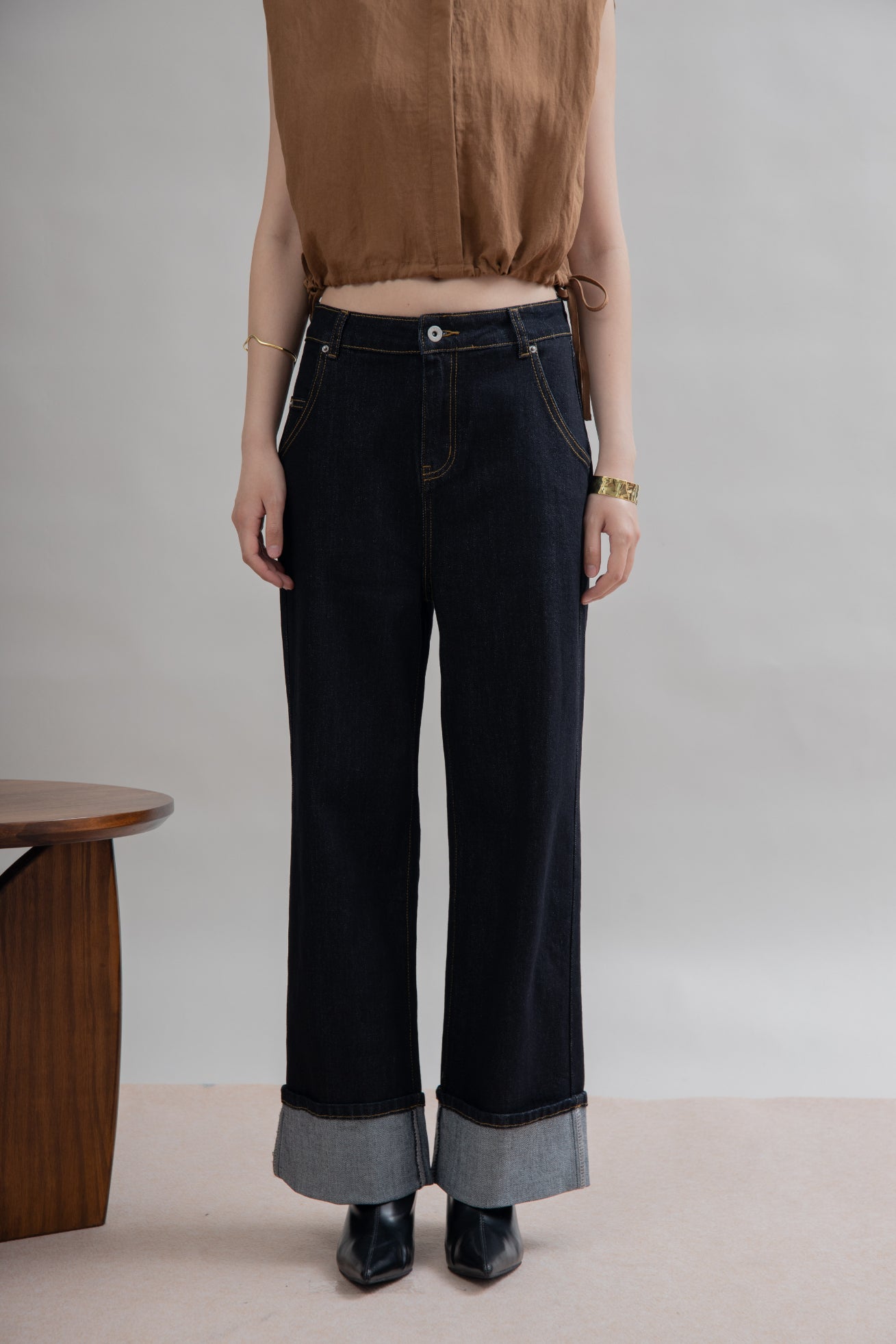 Brayde Fold Up Jeans (Denim)