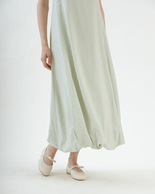 Strappy Balloon Dress (Green)